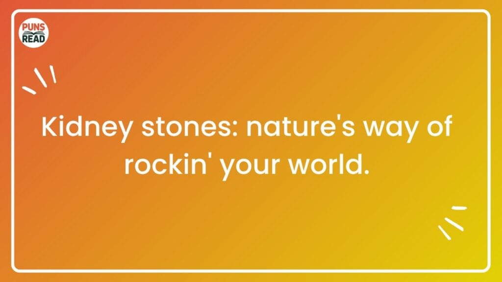 Best Kidney Stone Puns So Hilarious They’ll Make You Ache With Laughter
