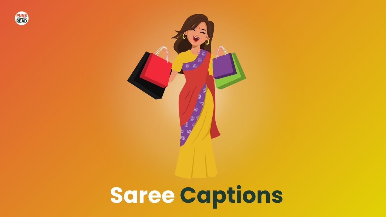 Saree Captions